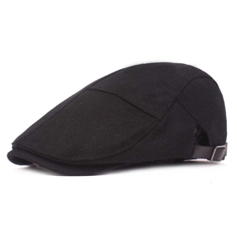 Herre Kvinder Casual Winter Warm Thicken Justerbar Baret Hat Udendørs Almindelig Newsboy Caps