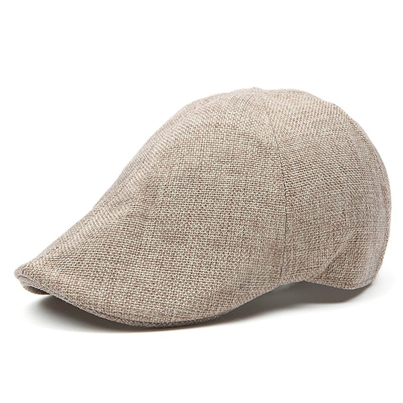 Herre Retro Bomuld Britisk Stil Grid Baskerhat Casual Solcreme Newsboy Peaked Caps