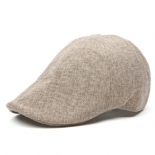 Herre Retro Bomuld Britisk Stil Grid Baskerhat Casual Solcreme Newsboy Peaked Caps