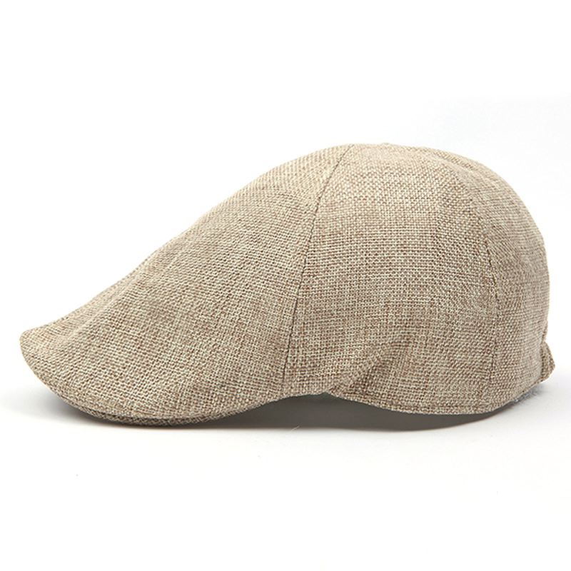 Herre Retro Bomuld Britisk Stil Grid Baskerhat Casual Solcreme Newsboy Peaked Caps