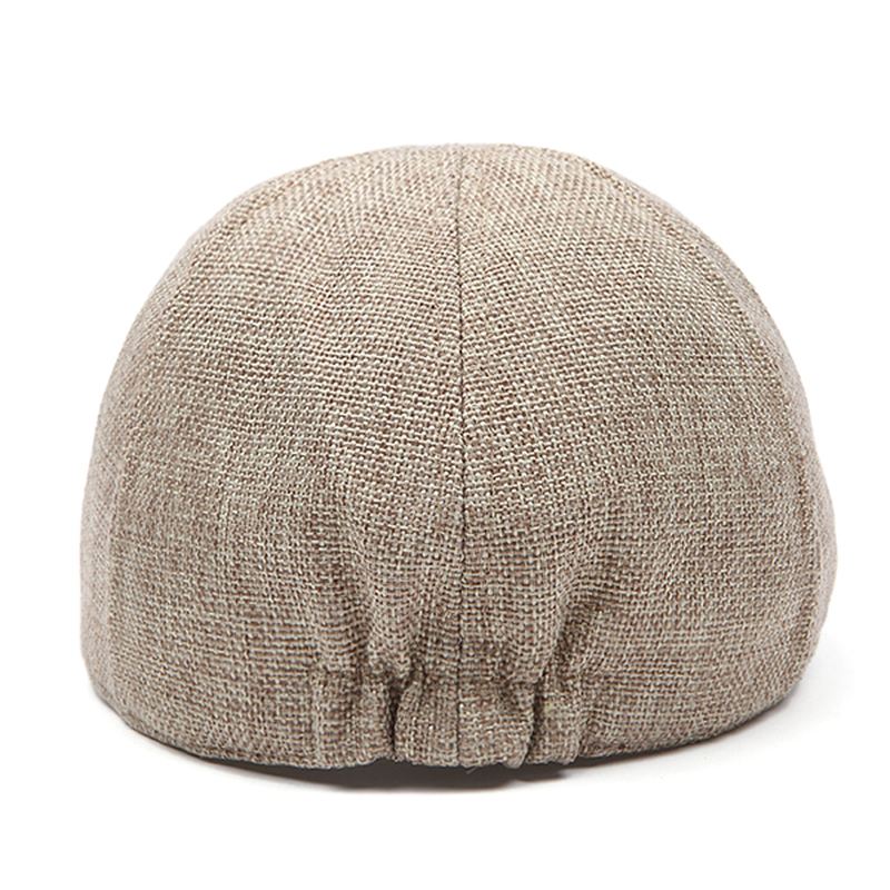 Herre Retro Bomuld Britisk Stil Grid Baskerhat Casual Solcreme Newsboy Peaked Caps