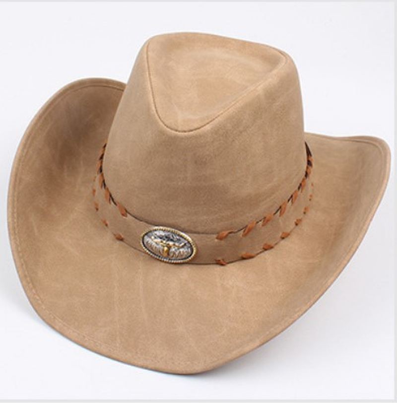 Herrehat Forår Western Cowboyhat Sommermode Big Eaves Grøn