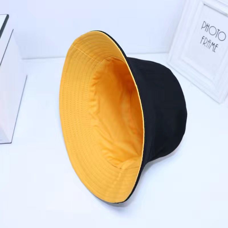 Hip-hop Dobbeltsidet Fiskerhat Broderet Sommersolhat Fiskerhat Koreansk Trend Par Fiskerpige