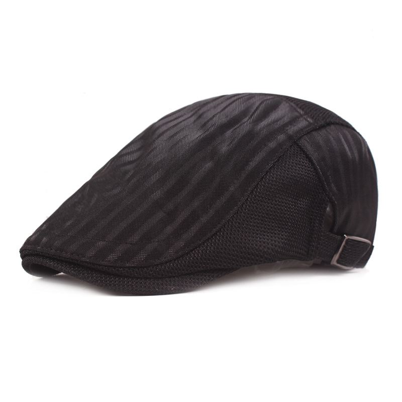 Kasket Til Mænd Ventilation Mesh Hood Youth Stripe Forward Hat Dame Solbeskyttelsesbasker