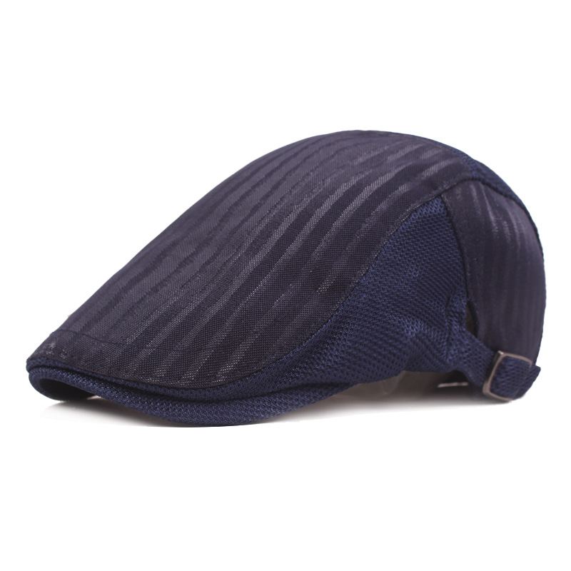 Kasket Til Mænd Ventilation Mesh Hood Youth Stripe Forward Hat Dame Solbeskyttelsesbasker