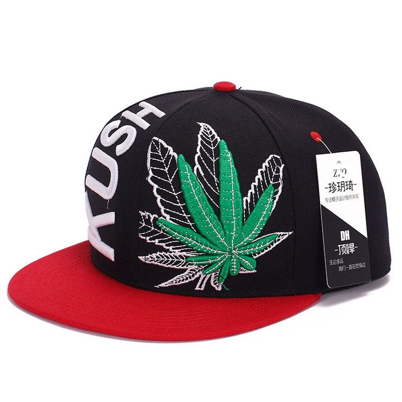 Koreansk Stil Tredimensionel Broderi Med Store Ahornblade Hip-hop Hat