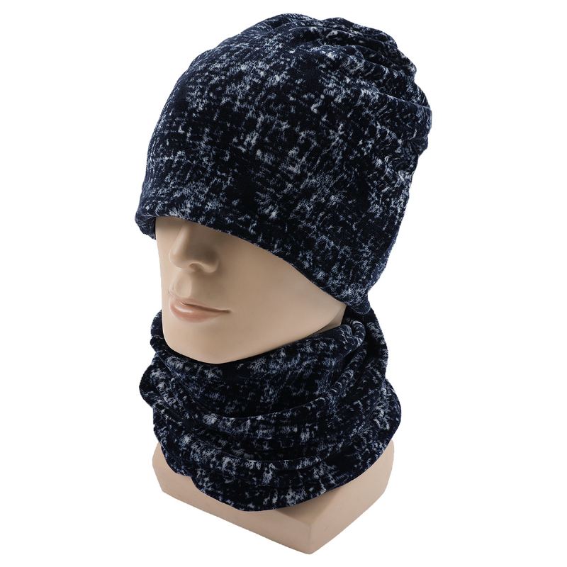 Kraver Europa Og Usa Single Circle Outdoor Pullover Collar Knitted Spiral Hat