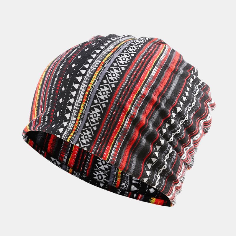 Kvinder Bomuld Multi-purpose Udskrivning Beanie Cap Hals Gaiter Face Shield Hatte Bandana