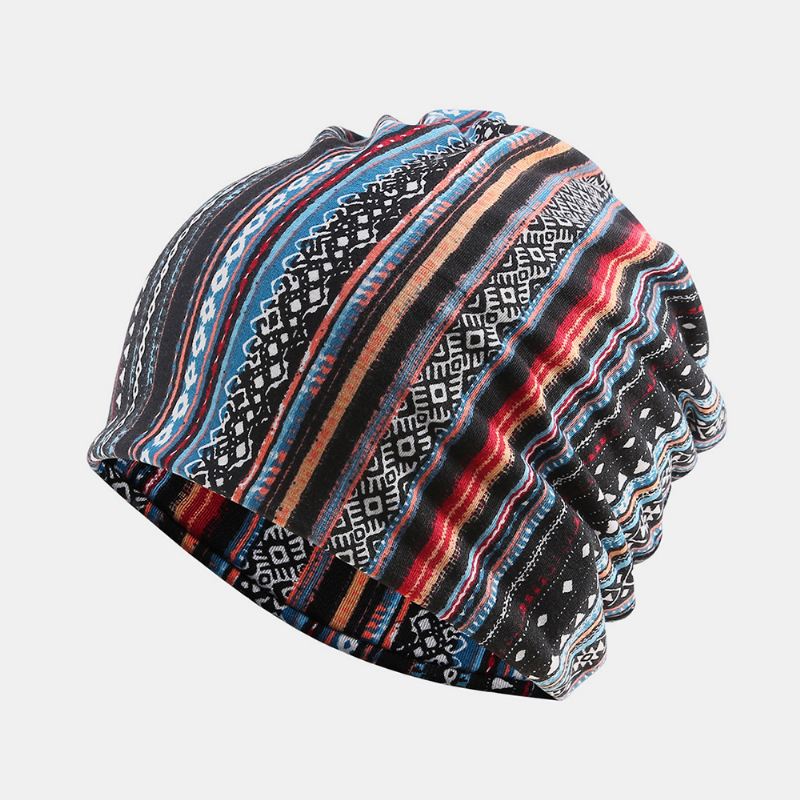 Kvinder Bomuld Multi-purpose Udskrivning Beanie Cap Hals Gaiter Face Shield Hatte Bandana