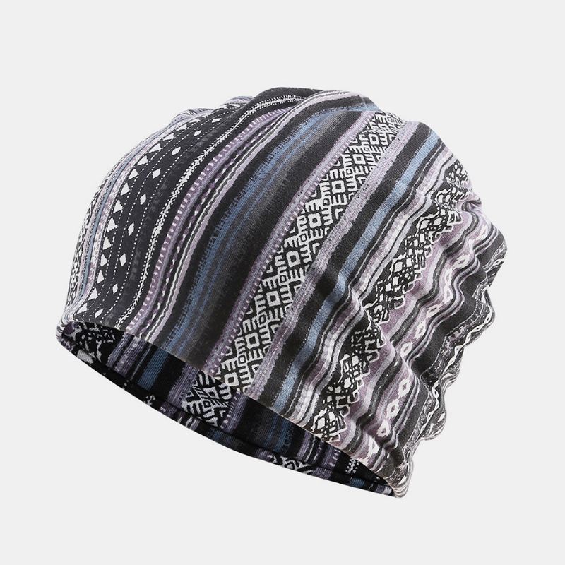 Kvinder Bomuld Multi-purpose Udskrivning Beanie Cap Hals Gaiter Face Shield Hatte Bandana