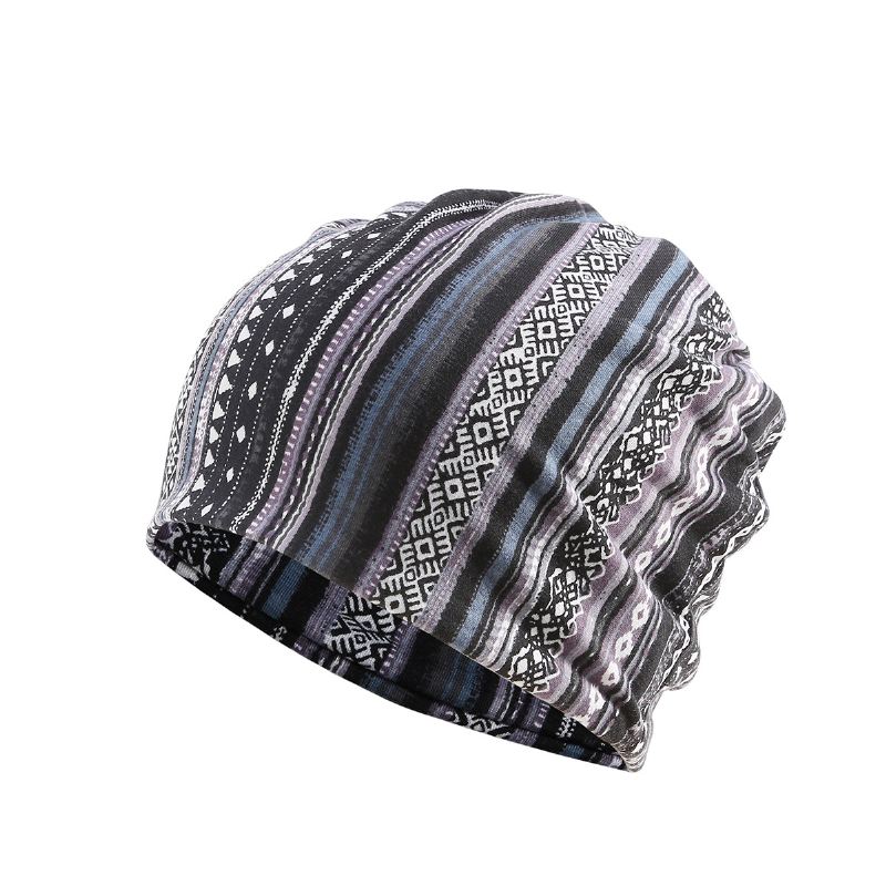 Kvinder Bomuld Multi-purpose Udskrivning Beanie Cap Hals Gaiter Face Shield Hatte Bandana