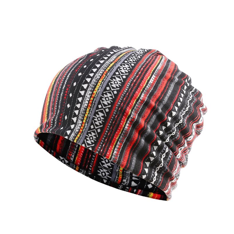 Kvinder Bomuld Multi-purpose Udskrivning Beanie Cap Hals Gaiter Face Shield Hatte Bandana