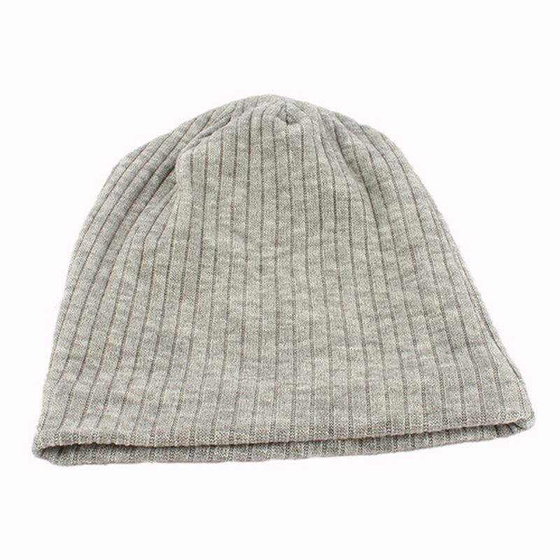 Kvinder Casual Efterår Varm Strikkehue Udendørs Solid Skullies Beanies Cap