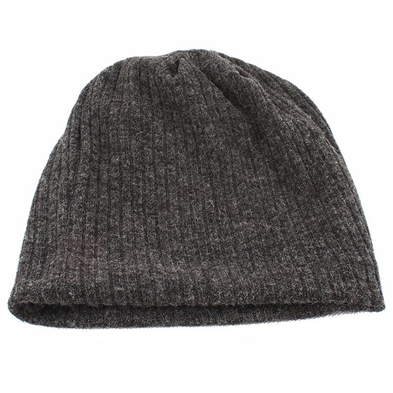 Kvinder Casual Efterår Varm Strikkehue Udendørs Solid Skullies Beanies Cap