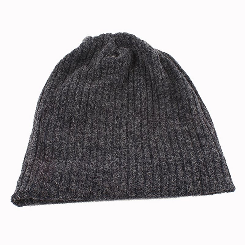 Kvinder Casual Efterår Varm Strikkehue Udendørs Solid Skullies Beanies Cap