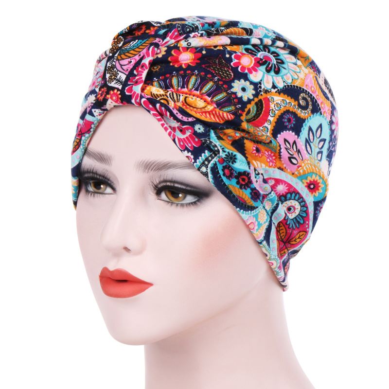 Kvinder Sommer Muslin Bomuld Beanie Hat