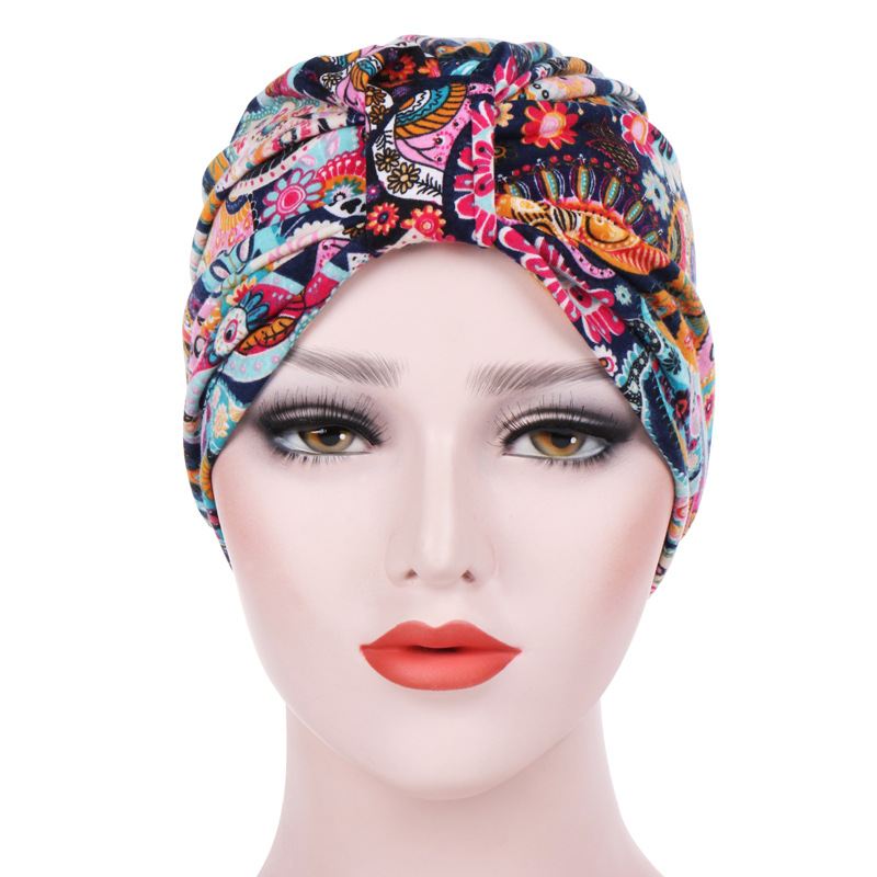 Kvinder Sommer Muslin Bomuld Beanie Hat