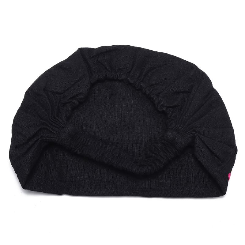 Kvinder Vintage Blomsterbroderede Beanie Caps Udendørs God Elastisk Turban Hat