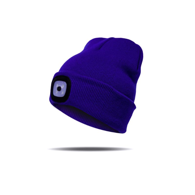 Led Light Beanie Hat Strik Cap Jogging Nattevandring