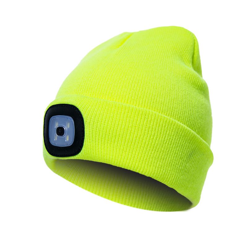 Led Light Beanie Hat Strik Cap Jogging Nattevandring