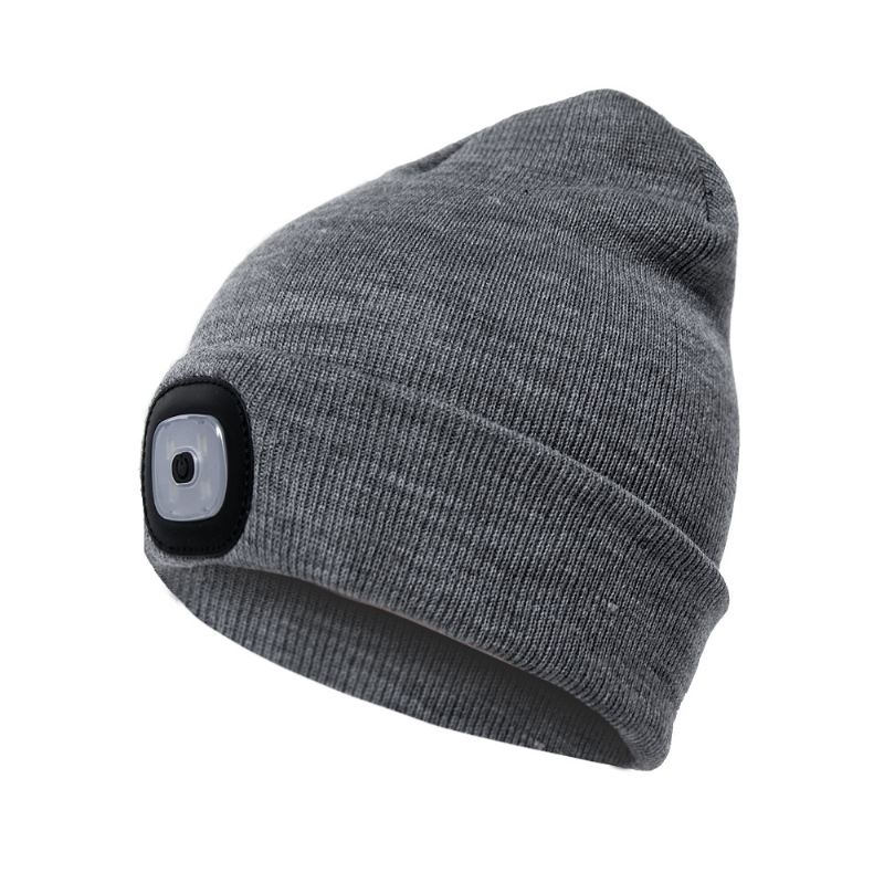 Led Light Beanie Hat Strik Cap Jogging Nattevandring