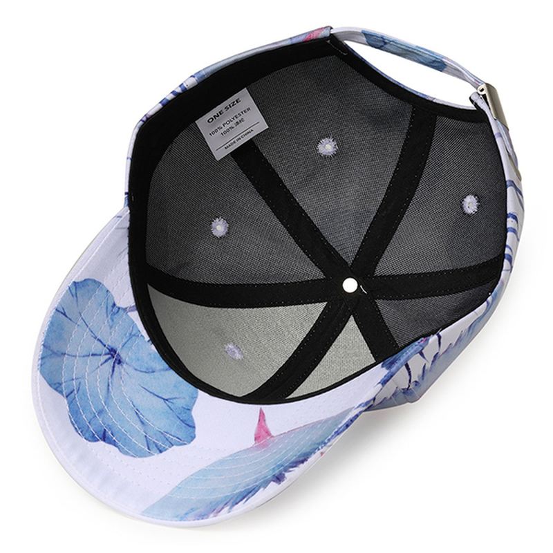 Lotus Printing Graffiti Baseball Caps Udendørs Visir Hat