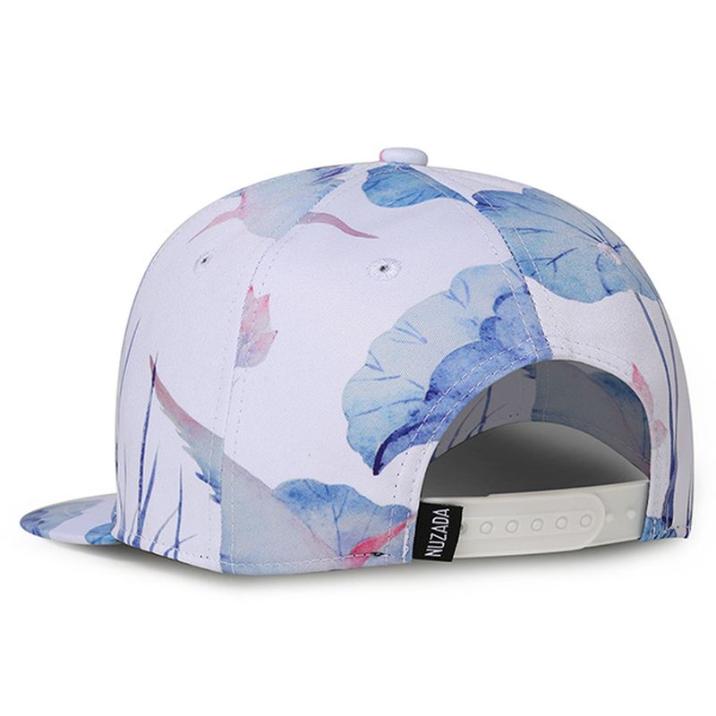 Lotus Printing Graffiti Baseball Caps Udendørs Visir Hat