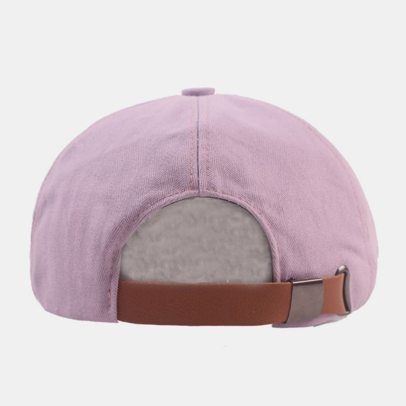 Mænd Bomuld Baret Cap Ensfarvet Retro Justerbar Newsboy Hat Maler Hat Octagonal Hat