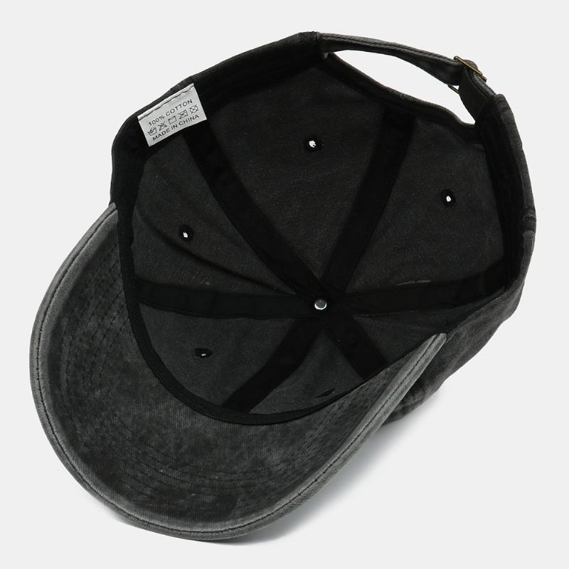 Mænd Bomuld Letter Xo Broderi Twill Kasket Udendørs Casual Vild Justerbar Solcreme Baseball Cap