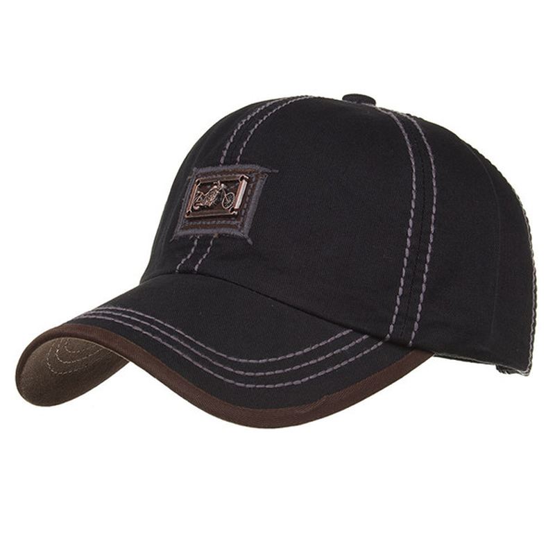 Mænd Bomuldshat Åndbar Peaked Cap Sunshade Baseball Cap