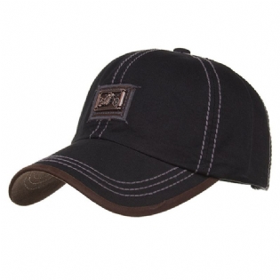 Mænd Bomuldshat Åndbar Peaked Cap Sunshade Baseball Cap