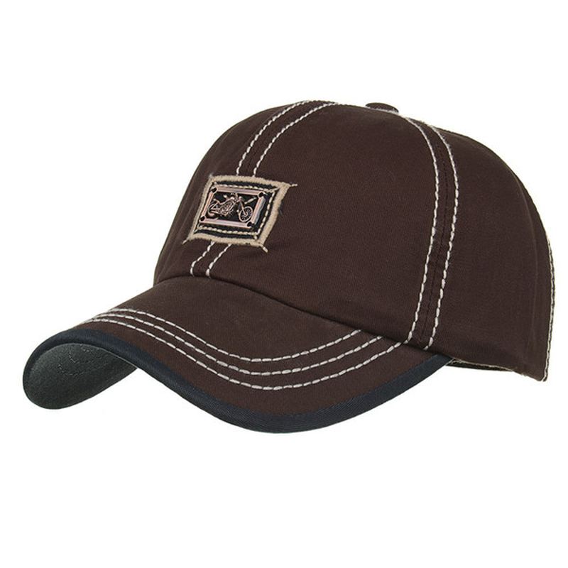 Mænd Bomuldshat Åndbar Peaked Cap Sunshade Baseball Cap