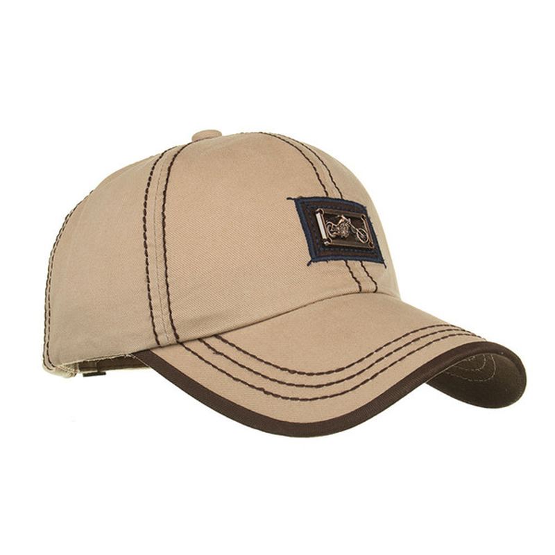 Mænd Bomuldshat Åndbar Peaked Cap Sunshade Baseball Cap