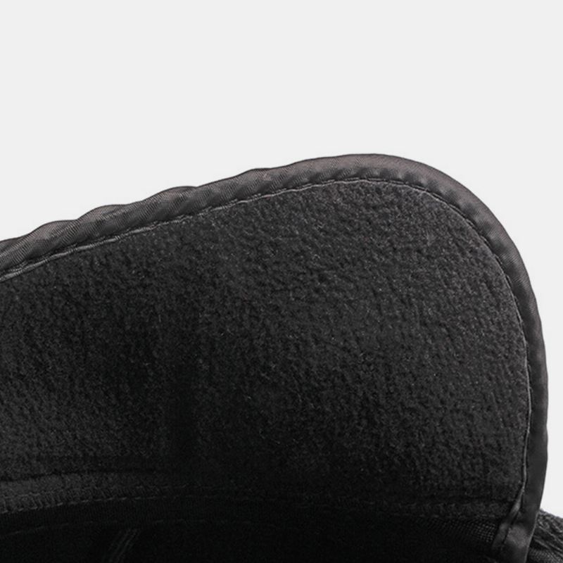 Mænd Filt Ørebeskyttelse Vinter Udendørs Ensfarve Casual Universal Plus Thicken Plus Velvet Baret Hat Forward Hat