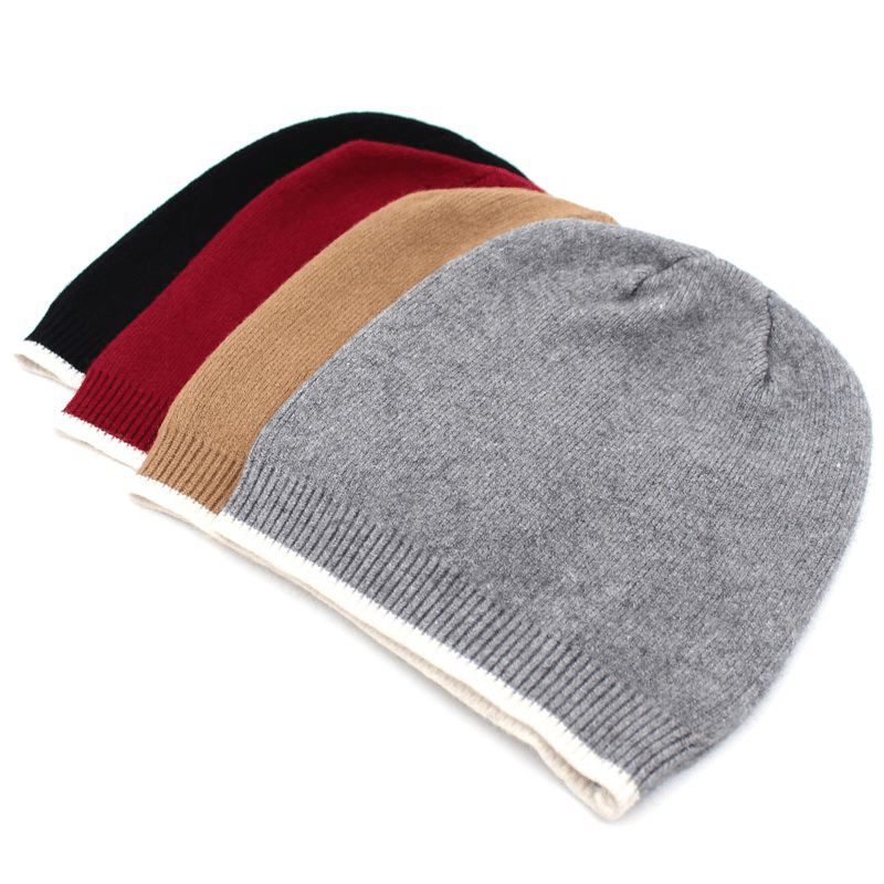 Mænd Kvinder Plus Størrelse Vinter Varme Øreværn Strik Hat Casual Thicken Skull Caps Beanie