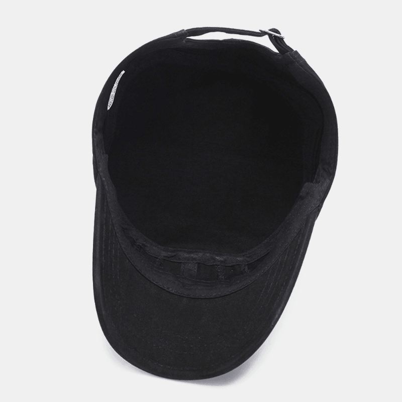 Mænd Mode Åndbar Nødstedte Military Cap Casual Justerbar Solskærm Flad Top Cap Cadet Hat