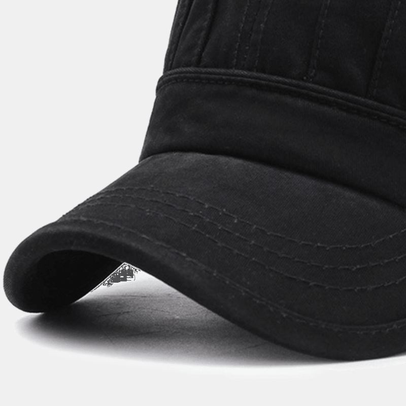 Mænd Mode Åndbar Nødstedte Military Cap Casual Justerbar Solskærm Flad Top Cap Cadet Hat