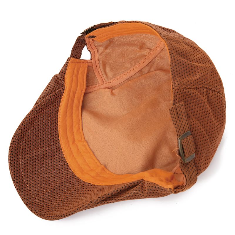 Mænd Polyester Mesh Åndbar Baret Hat Ivy Newsboy Caps