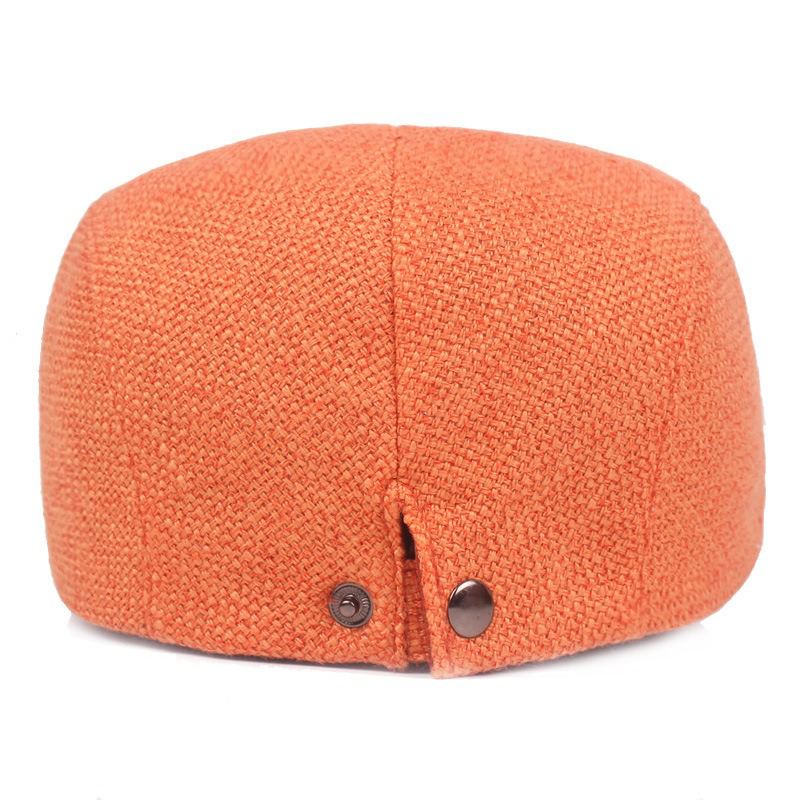 Mænd Sommer Linned Justerbar Maler Baret Hat Newsboy Cabbie Flade Kasketter