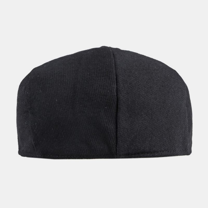 Mænd Stribede Baretter Bomuld Casual Solcreme Brief Flat Caps Newsboy Hat Peaked Cap Forward Cap