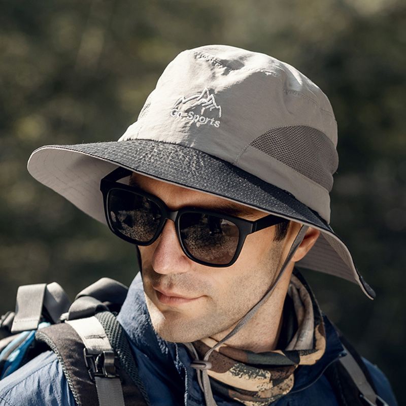 Mænd Udendørs Hinking Hat Sommerbeskyttelse Cover Face Visir Outdoor Fishing Hat