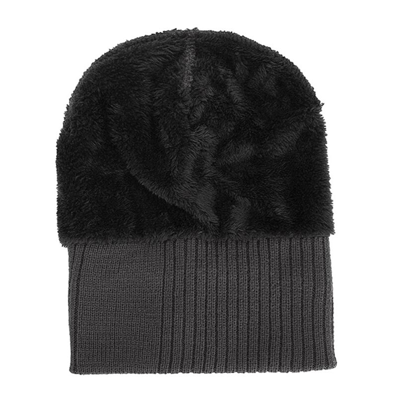 Mænd Vinter Tykke Brimless Strikket Hat Slouch Beanie Caps