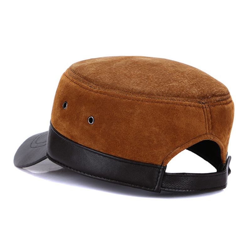 Mænd Vinter Varm Militær Flat Top Cap Casual Udendørs Solskærm Baseball Hat