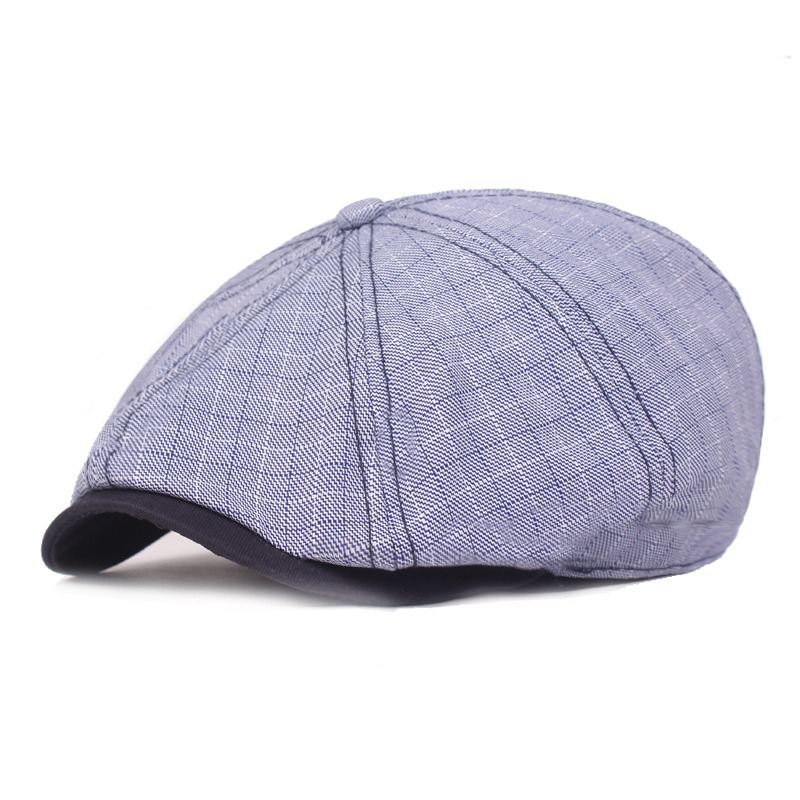 Mænd Visir Linen Newsboy Baret Caps