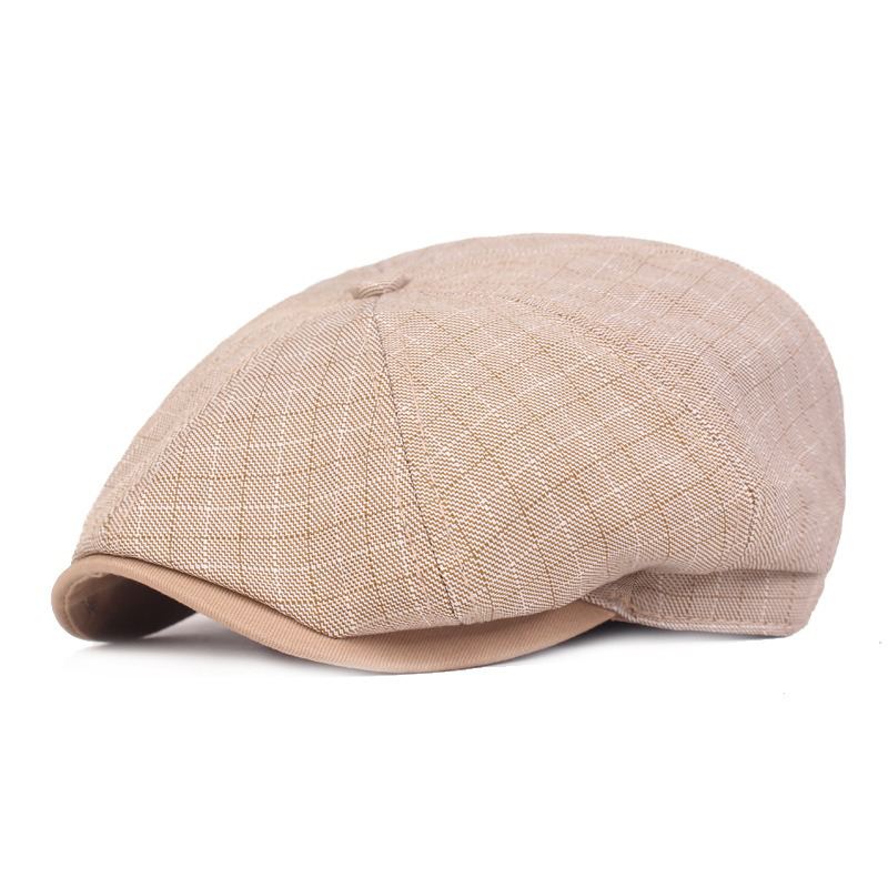 Mænd Visir Linen Newsboy Baret Caps