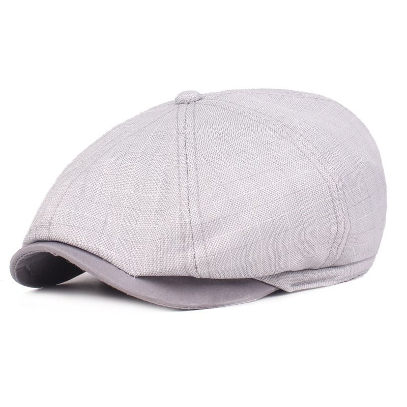 Mænd Visir Linen Newsboy Baret Caps