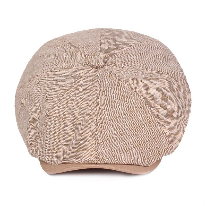 Mænd Visir Linen Newsboy Baret Caps