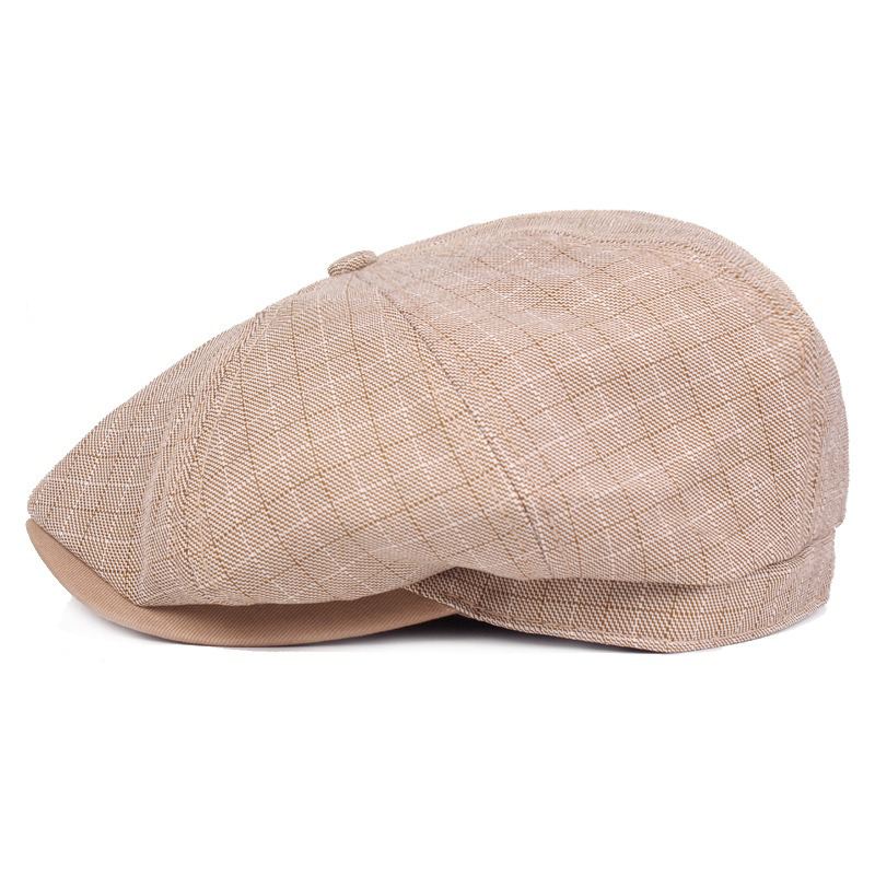 Mænd Visir Linen Newsboy Baret Caps