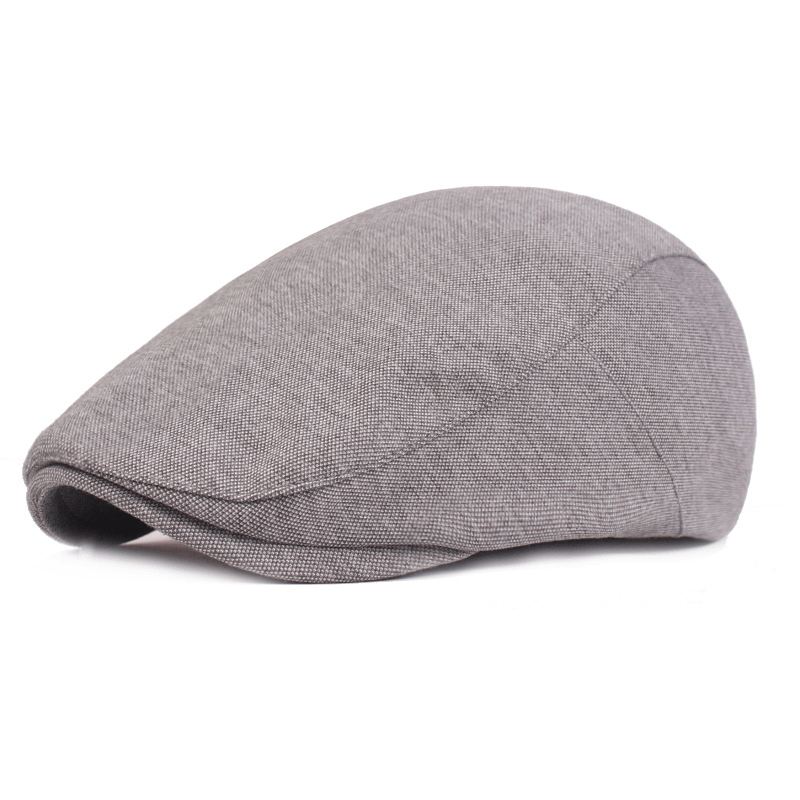 Mænds Bomuldsbasker Retro Baskerhatte Casual Hat Golfkørsel Flad Cabbie Newsboy Hat