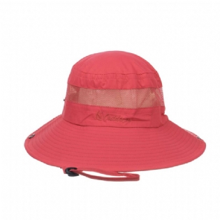 Mesh Åndbar Ensfarvet Solcreme Fisherman Hat Basin Hat